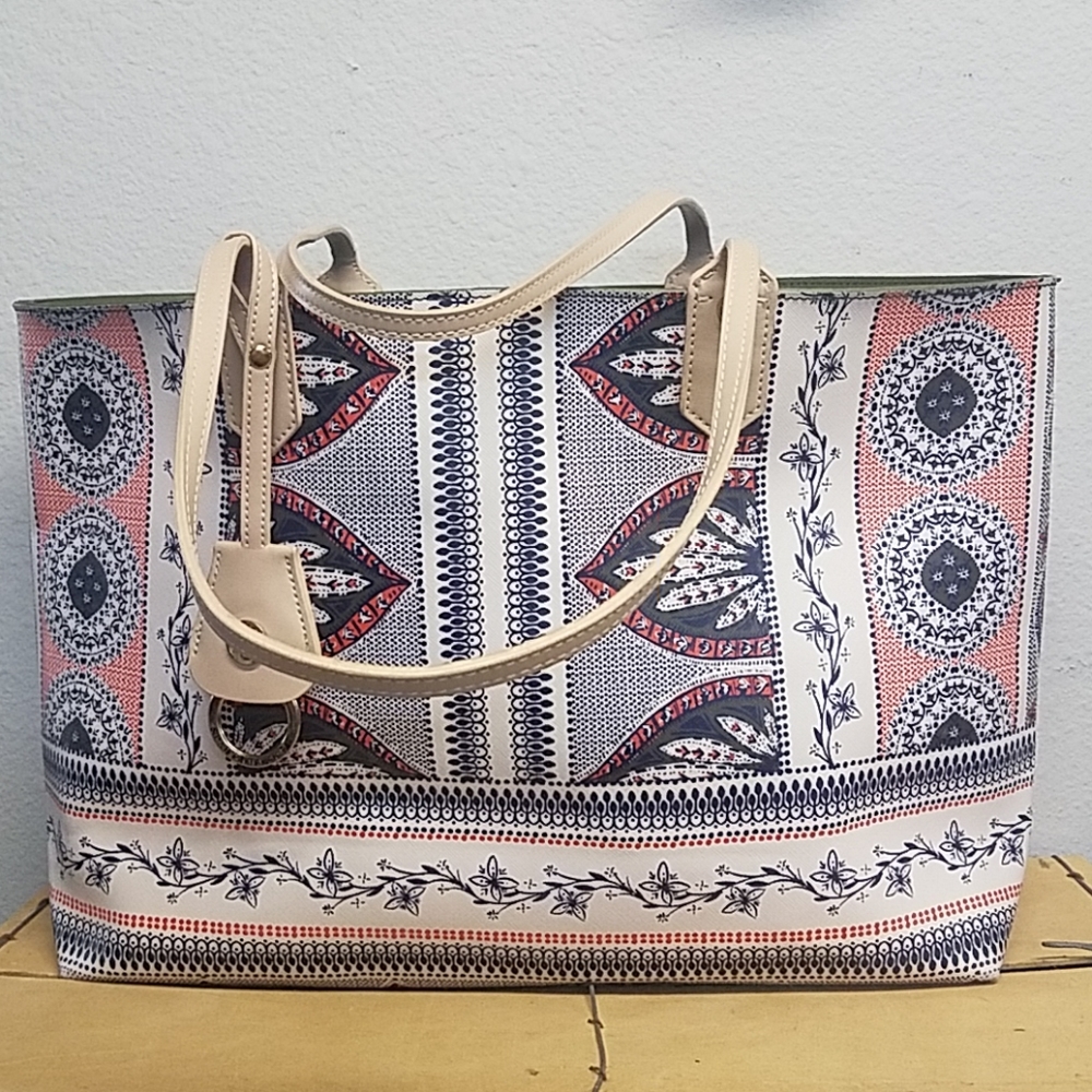 Spartina 449 Purple Palmetto Paisley Retreat Tote